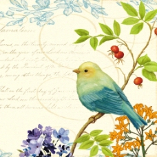 欧式复古欧式花鸟装饰画