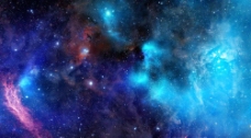 蓝色太空背景图片