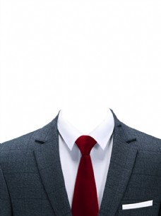 证件照 模板 男 西装领带