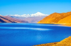 雪山西藏湖泊风景图片