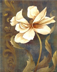 素雅古典花束装饰画