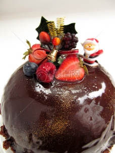 水果节圣诞节水果巧克力蛋糕