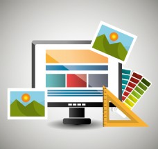 电脑相片网页设计图片