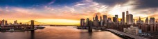 美丽纽约黄昏景色图片