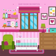 卡通母婴儿童宝宝房间