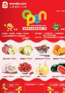 进口蔬果水果宣传海报