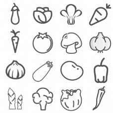 UI蔬菜图标icon