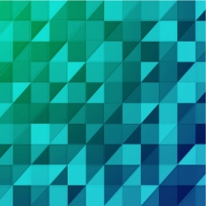 绿色调绿色和蓝色色调的几何片背景