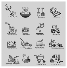 工业工具农业机械工具图标