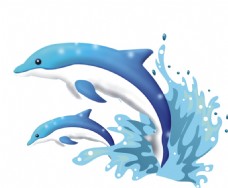 海豚卡通素材