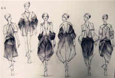 时装设计6款时尚女装设计图册