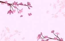 春季桃花海报背景