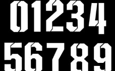 字体模板全明星东西部球衣号码图片
