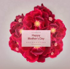 母亲节快乐花卉海报